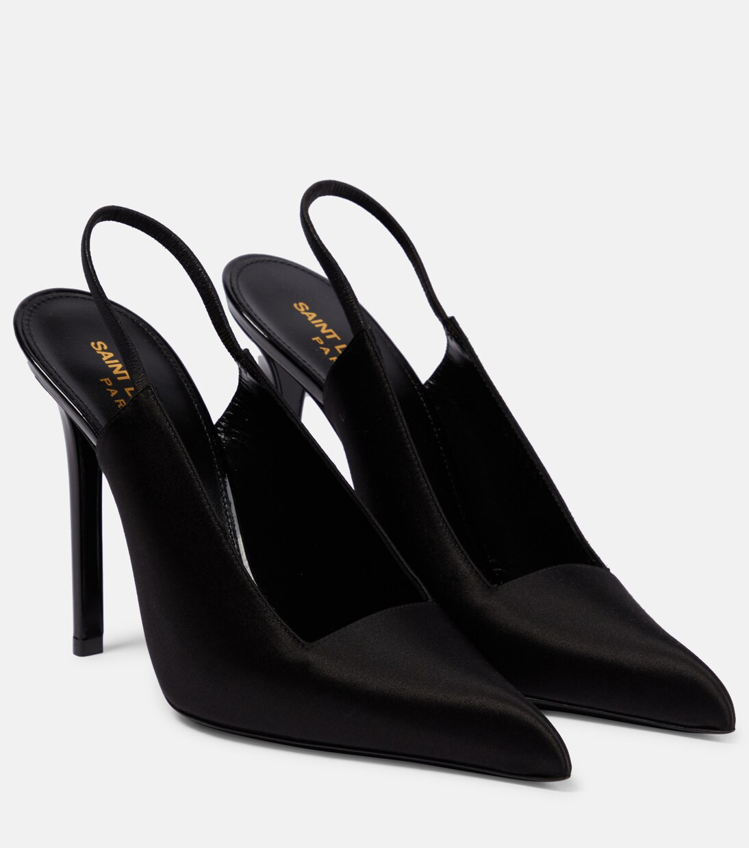 Raven satin crêpe slingback pumps | Mytheresa (US/CA)