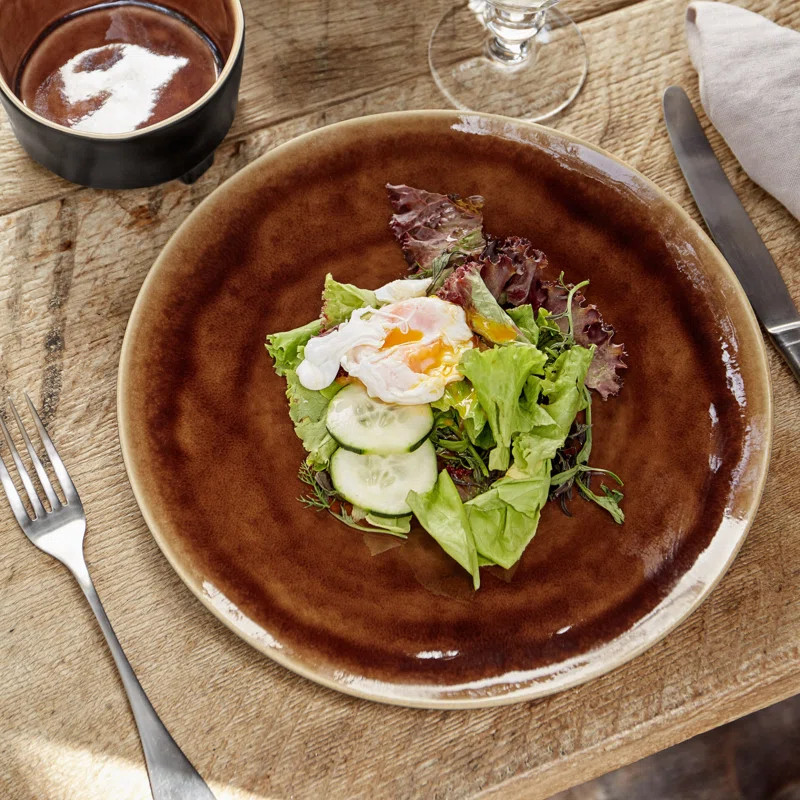 Riviera 10.75'' Handmade Stoneware Dinner Plate (Set of 6) | Wayfair North America