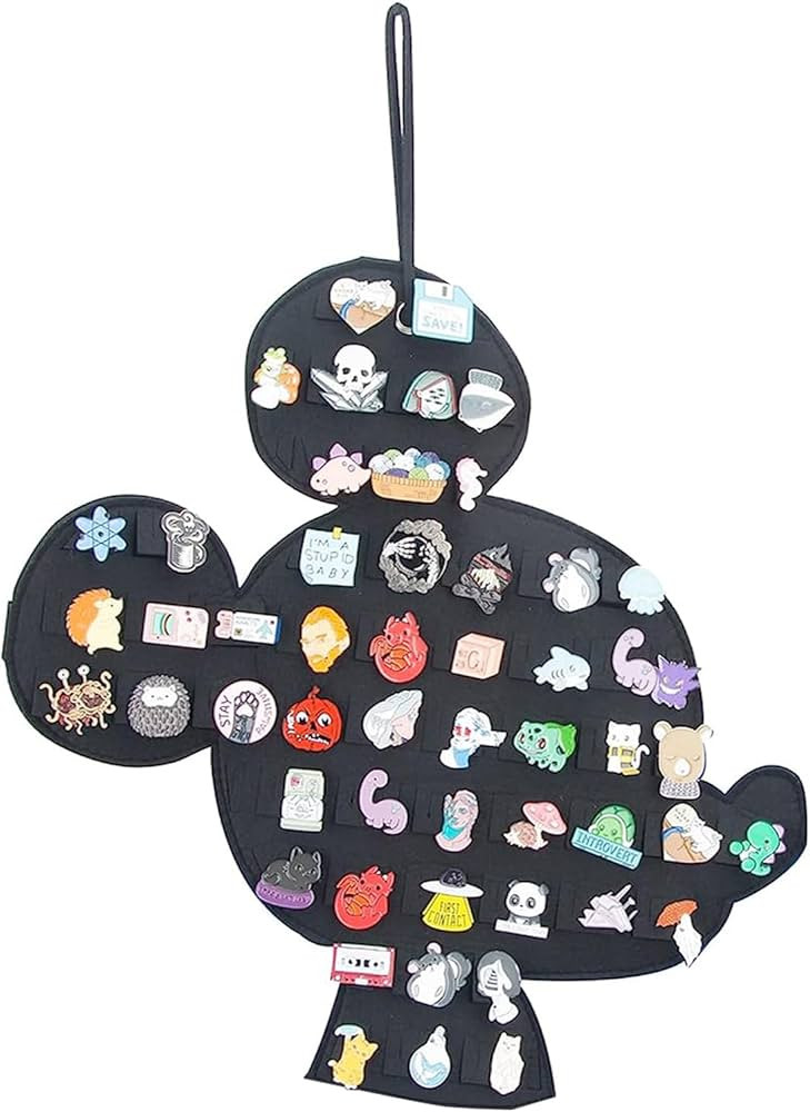 Hanging Brooch Pin Organizer Enamel Pin Display Cute Cartoon Shape Brooch Pin Display Storage Hol... | Amazon (US)