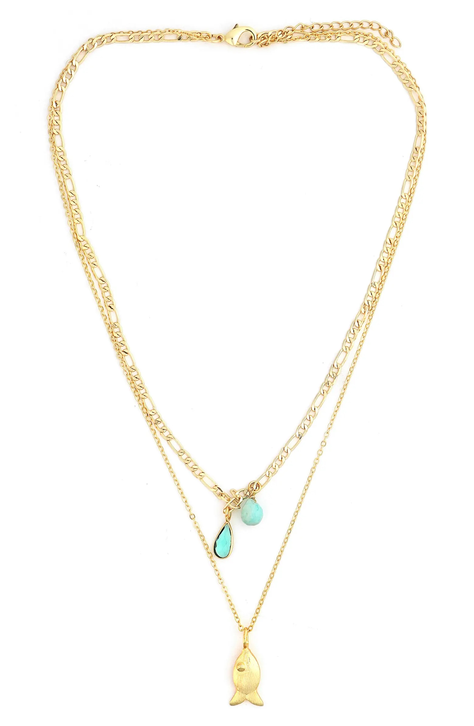 Panacea Layered Fish Pendant Necklace | Nordstrom | Nordstrom