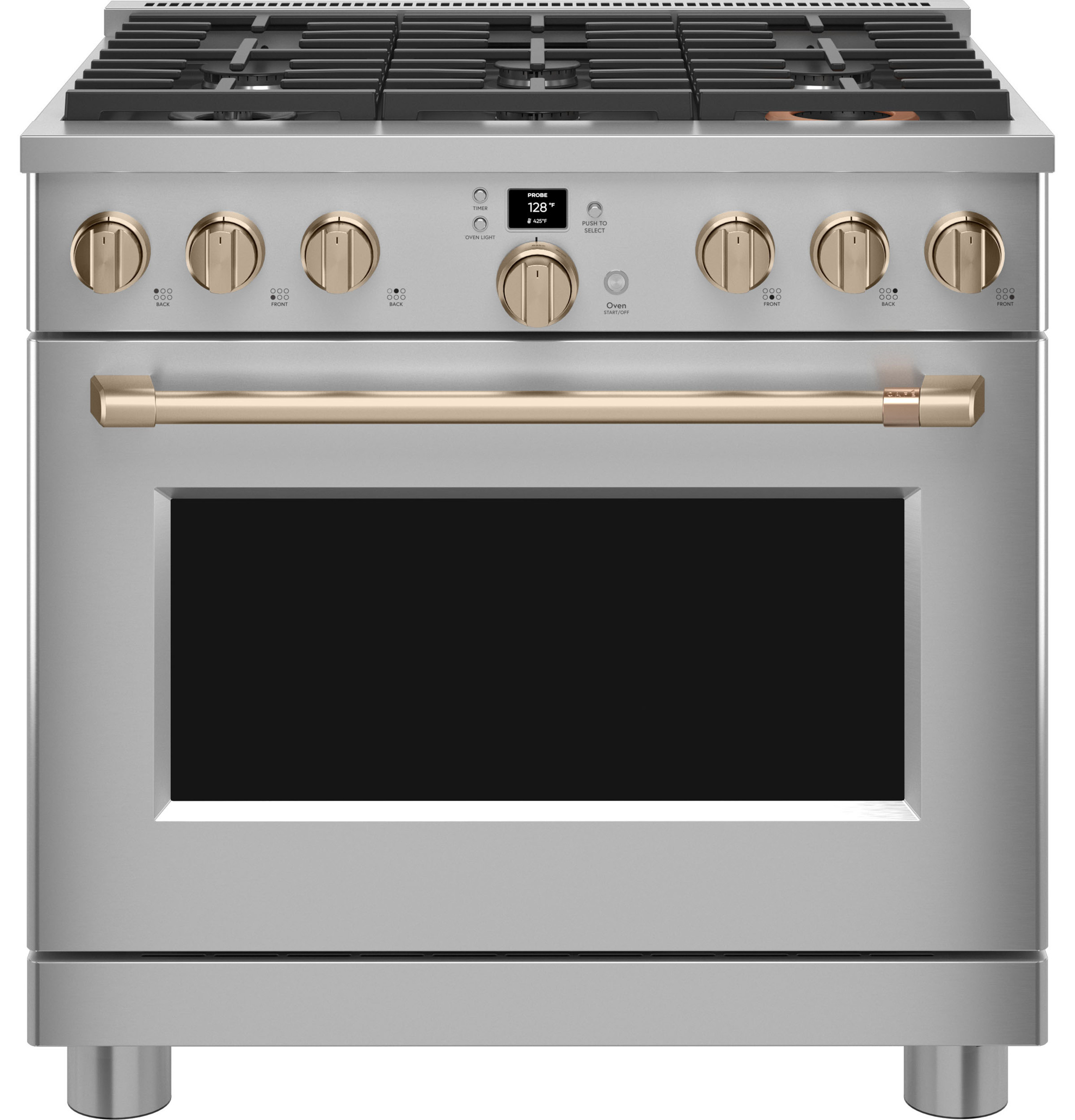 Café™ 36" Smart All-Gas Commercial-Style Range with 6 Burners (Natural Gas) | Cafe Appliances (US)