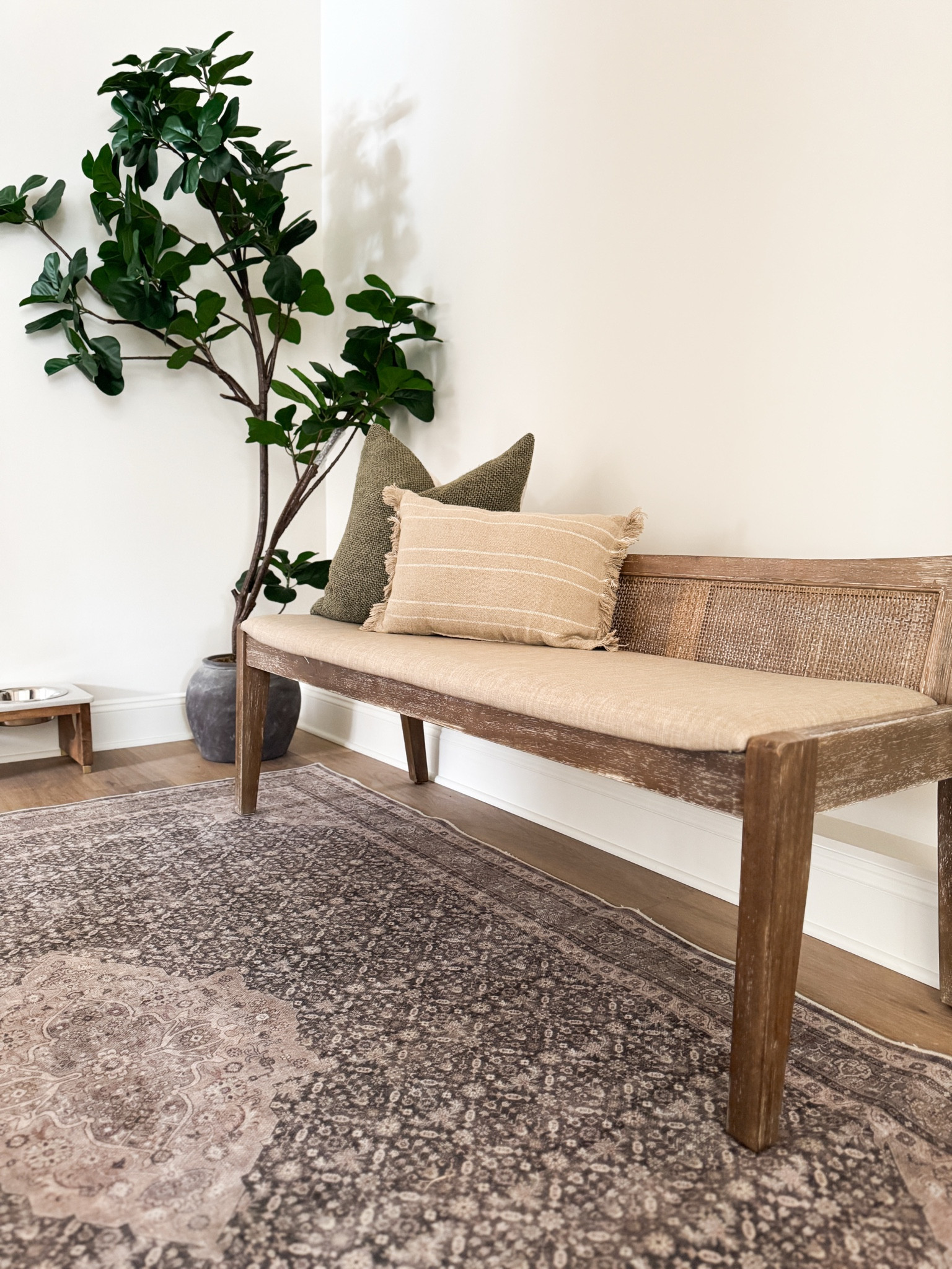 Organic mudroom vibes 🤎 We have the “grey beige” option for this beautiful rug! 

Mudroom bench, washable rug, faux tree 



#LTKStyleTip #LTKHome #LTKSaleAlert