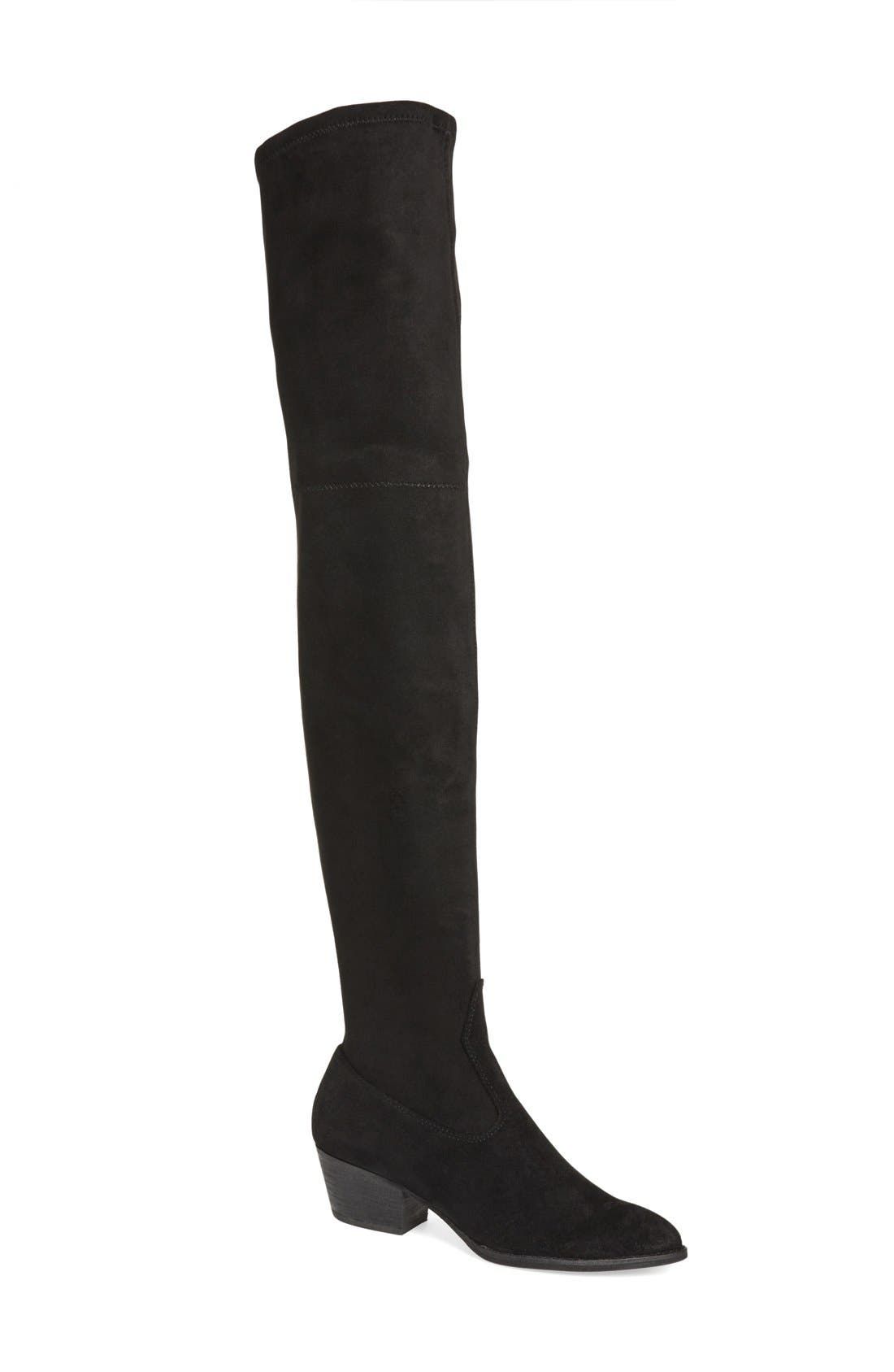 'Sparrow' Thigh High Almond Toe Boot (Women) | Nordstrom