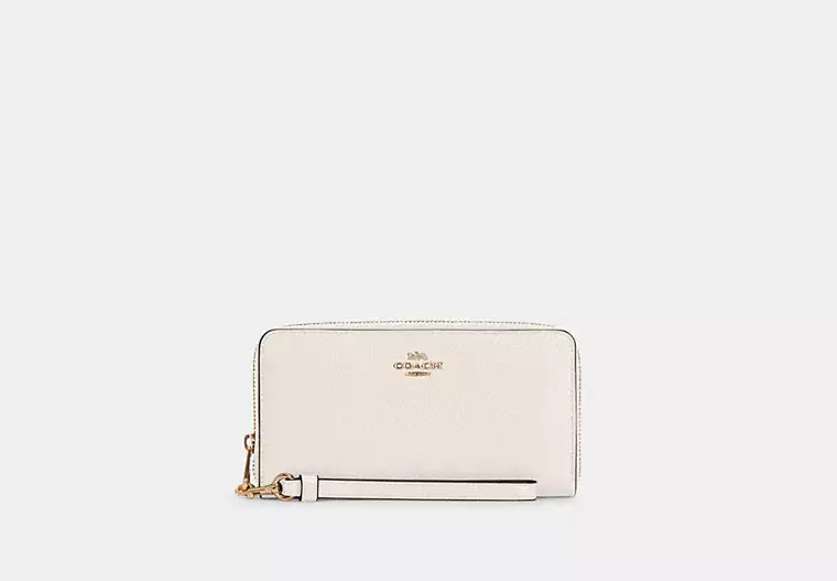 Coach Outlet Long Zip Around Wallet - White, Size: Mini | Coach Outlet US