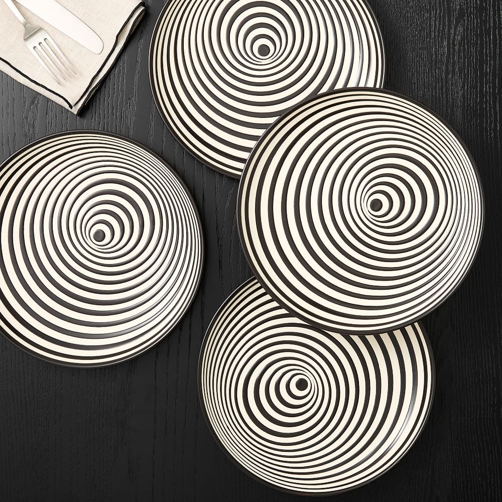 Halloween Spellbound Optic Stoneware Salad Plate Sets | West Elm (US)