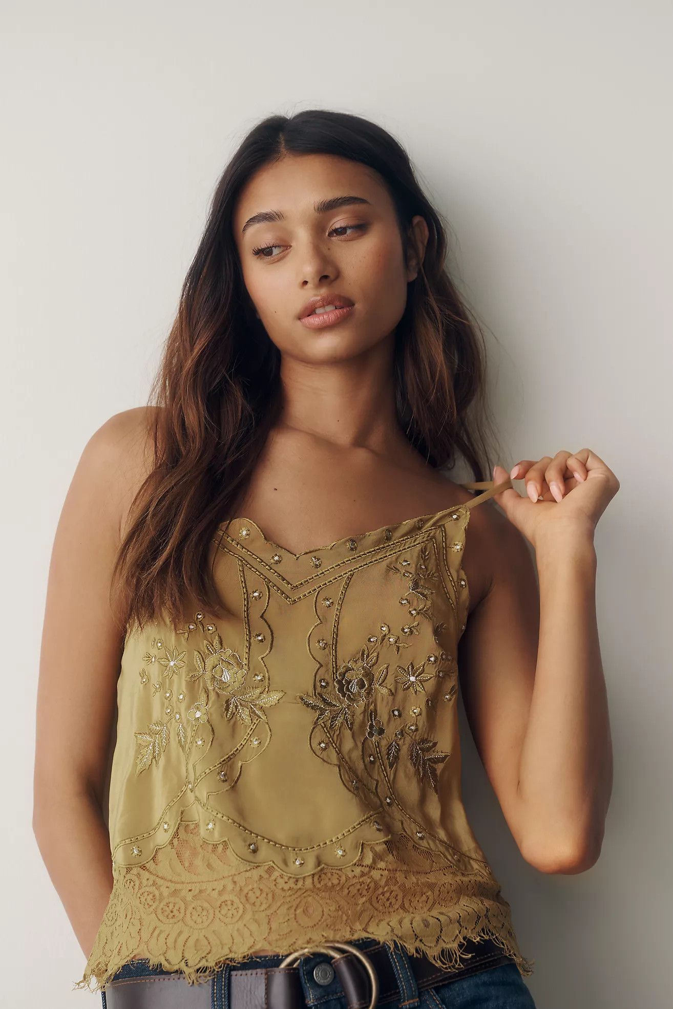 LyreBird Embellished Lace Tank | Anthropologie (US)