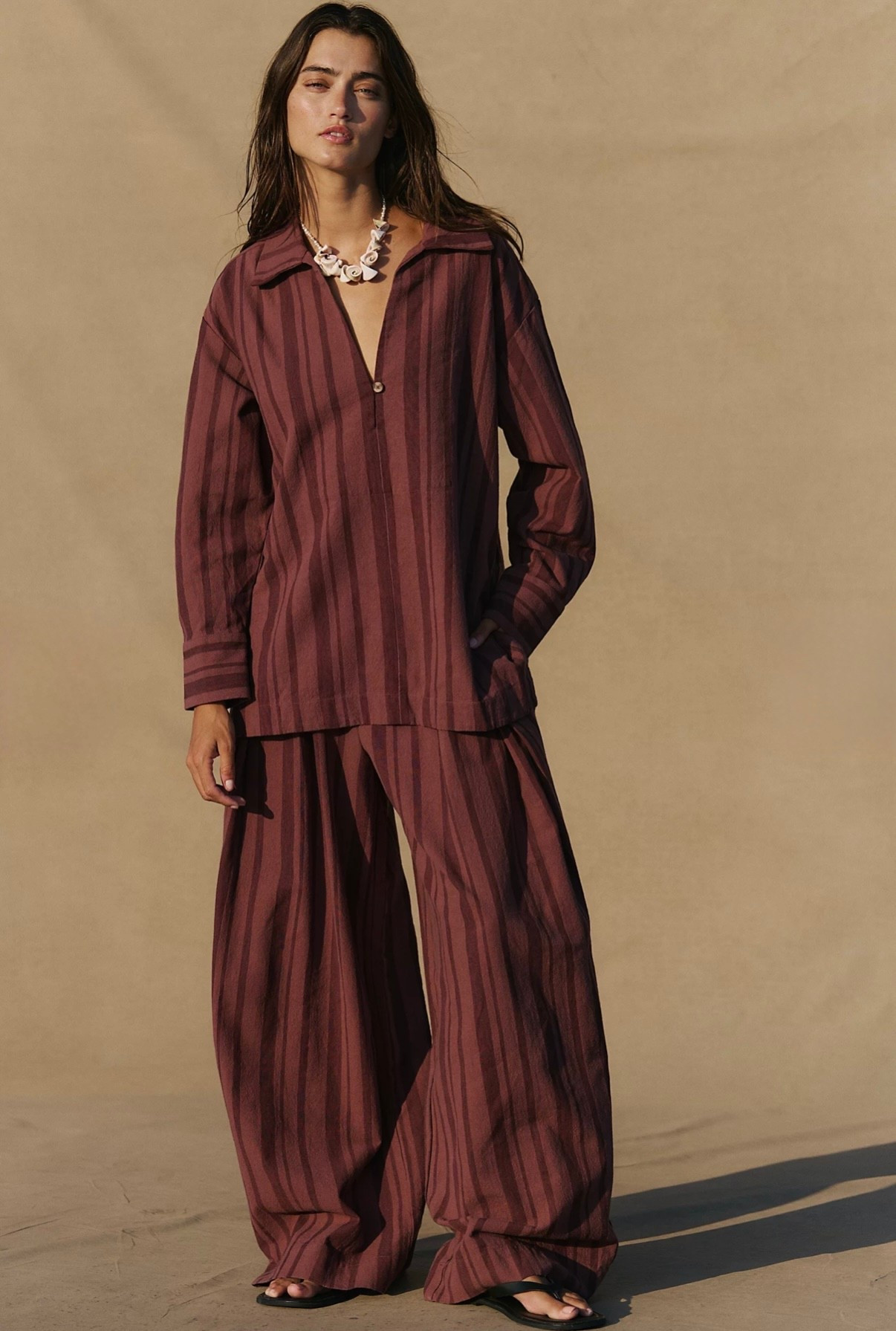 There’s just something about the Fallon Pant Set that works overtime in the best way. ✨

Wear it as a set and you’ve instantly got a put-together look you can dress up with heels or keep casual for the day. Throw it on over a swimsuit and it doubles as the easiest, breeziest beach cover-up. And honestly? The pieces are just as good on their own — the shirt is that effortless oversized staple, and the pants are to die for.

It’s one of those sets you’ll keep reaching for because it does everything without trying too hard. 🤍

#LTKootd #LTKmomlife #LTKWorkwear