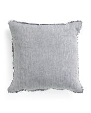 20x20 Linen Blend Chambray Pillow | Marshalls