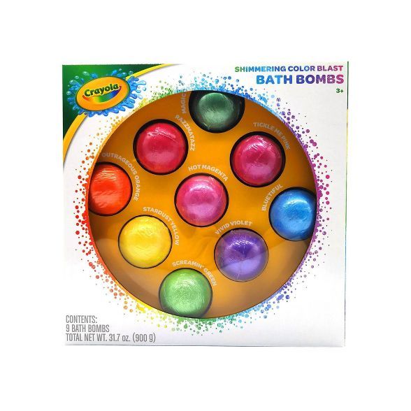 Crayola Jumbo Bath Bomb Set - 9pk | Target