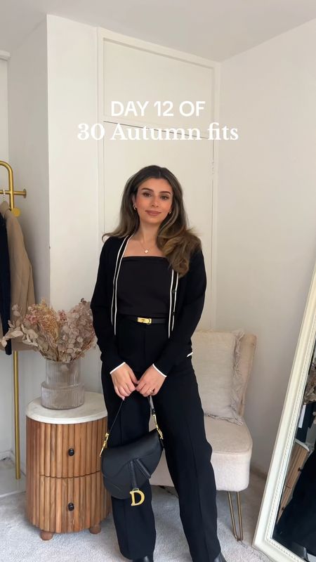 30 days of autumn fits, day 12, i do love a chic outfit for fall 

fall outfits, fall trends, autumn fashion, autumn outfit inspo, what to wear, pinterest outfit inspo, fall fashion, fall outfits, fall, cozy season, knit cardigan, 30 days of autumn, styling video, modest fashion

Fall styling video, 30 days of autumn outfits, 30 days of outfits challenge, 30 days of fall fits, mango black knit cardigan with white contrasting detailing, pull & bear black trousers, black Hermes belt, black Dior saddle bag, black ankle boots, knit cardigan 

#LTKeurope #LTKfindsunder50 #LTKVideo