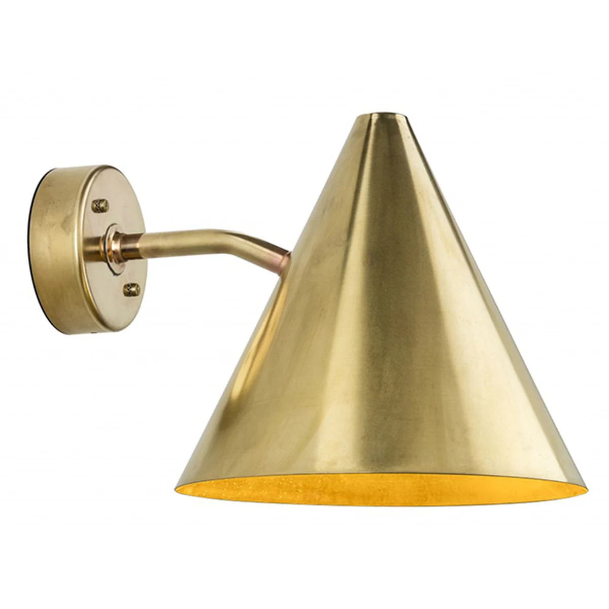 Tratten wall lamp, outdoor, brass | Finnish Design Shop (FI)