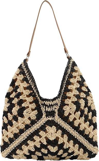 Straw Hobo Bags for Women Everything Tote Bag Woven Shoulder Bag Designer Beach Bag Summer Handba... | Amazon (US)