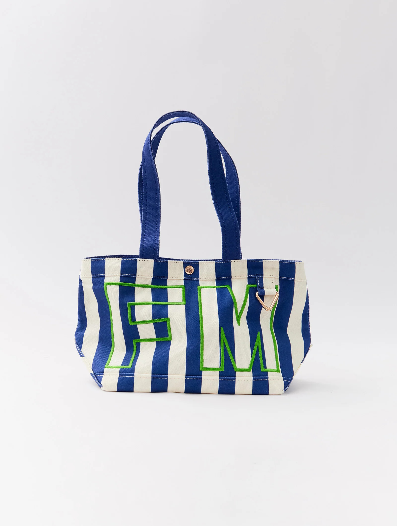 Striped Custom Alpha Tote - Harbor | BaubleBar