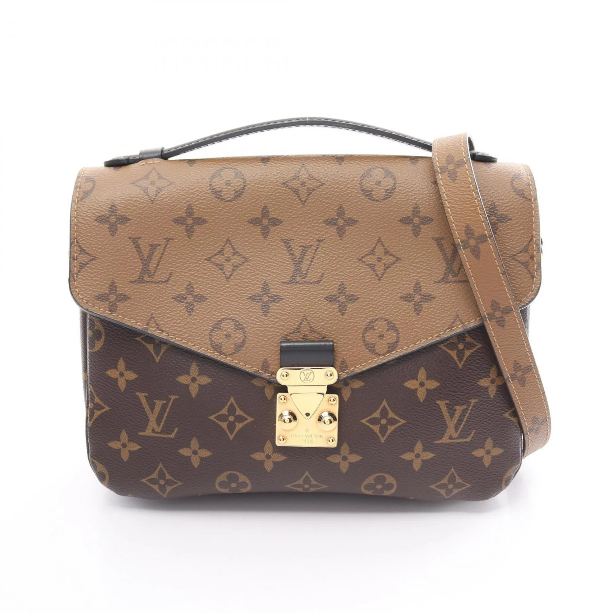 Pre-Owned Louis Vuitton LOUIS VUITTON Pochette Metis MM Monogram Reverse Handbag Bag Coated Canva... | Walmart (US)