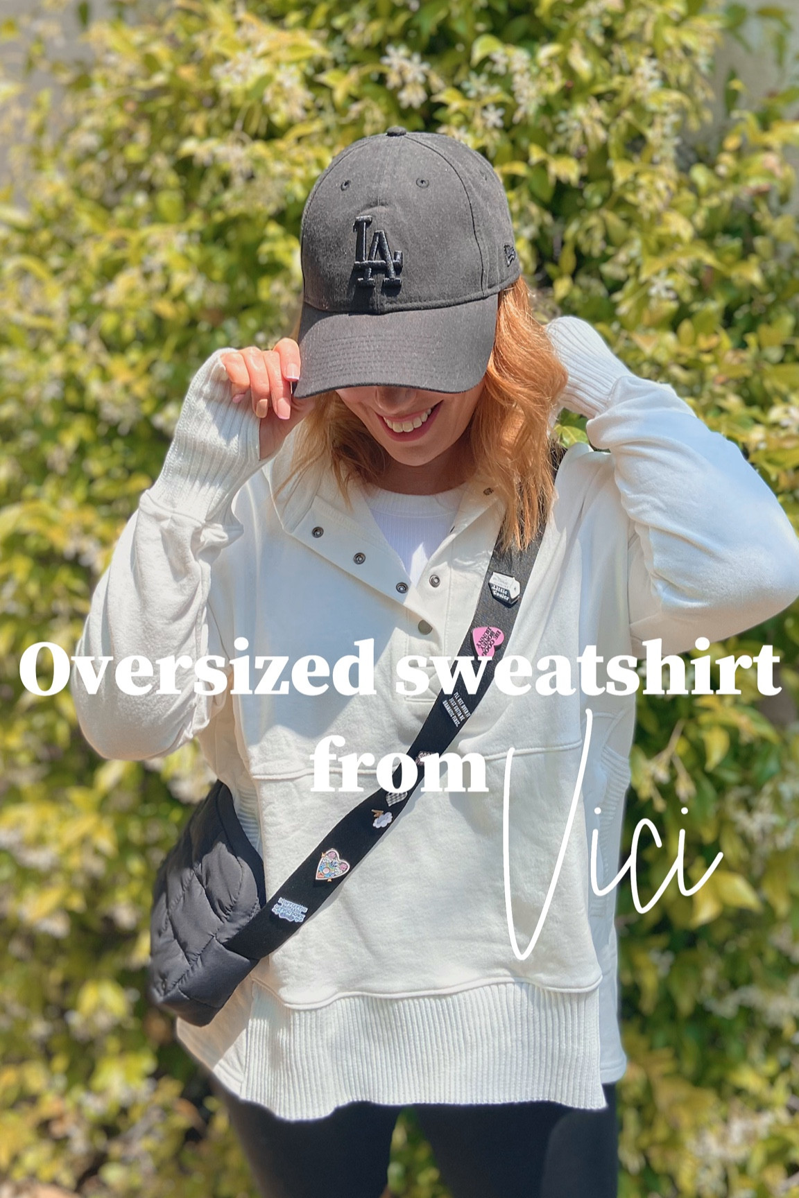 Styling this adorable oversized henley sweatshirt from Vici! Has the cutest details and is terry cloth on the inside, so perfect for warmer days as well. Can’t wait to wear this one to the beach or pool too! 

#LTKOver40 #LTKStyleTip #LTKFindsUnder100