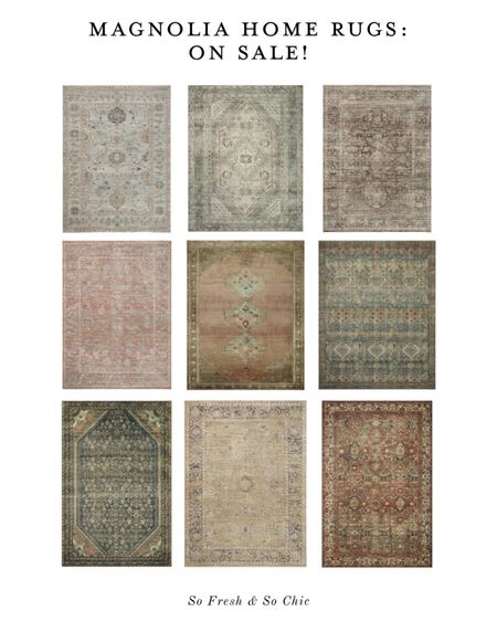 New rugs from Magnolia Home - now on sale! 
-
Cloud pile rugs - traditional rugs - vintage style rugs - bedroom rugs - living room rugs - dining room rugs - kids room rugs - moody rugs - transitional home decor - rug sale 

#LTKsalealert #LTKkids #LTKhome