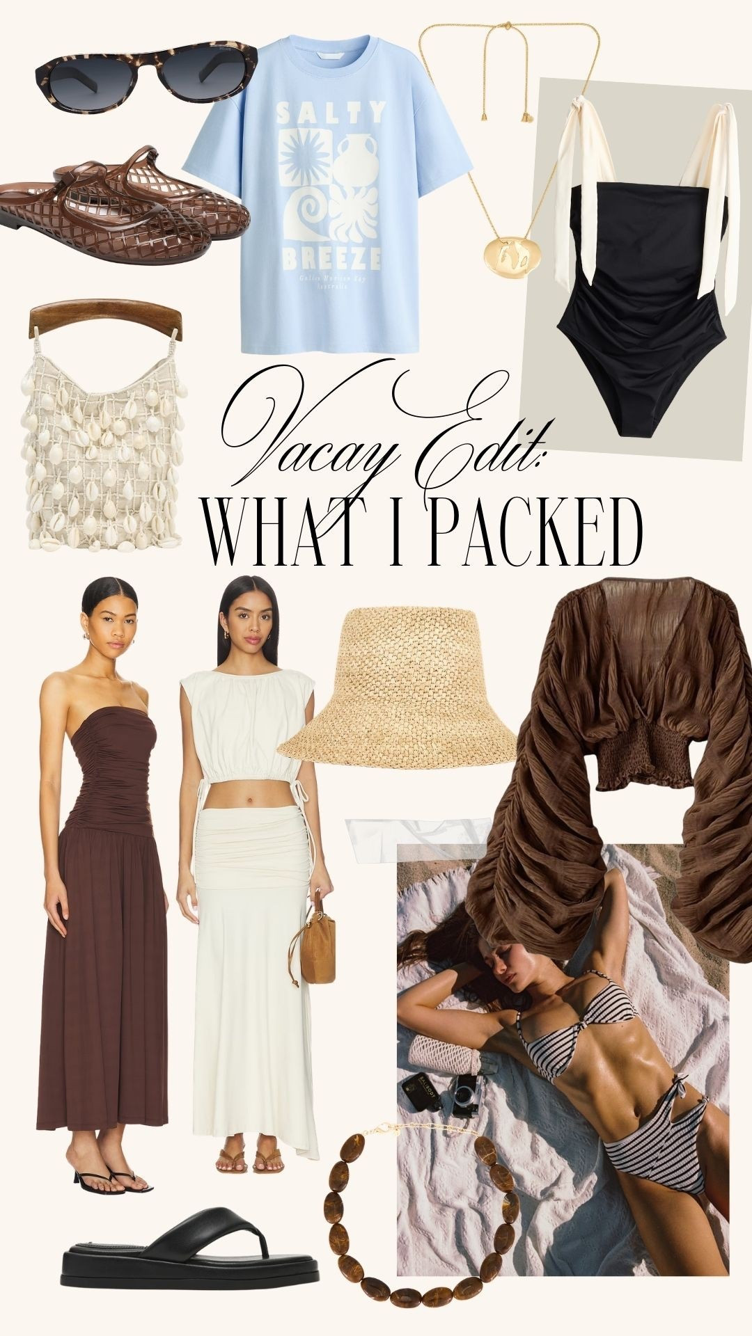 Vacation staples 〰️ vacation packing list, vacation outfits, vacay outfits, vacation outfit, resort wear outfits, resort outfits, beachwear, spring break 

#LTKSeasonal #LTKootd #LTKTravel