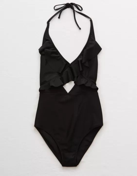 Aerie Ruffle One Piece Swimsuit | American Eagle Outfitters (US & CA)