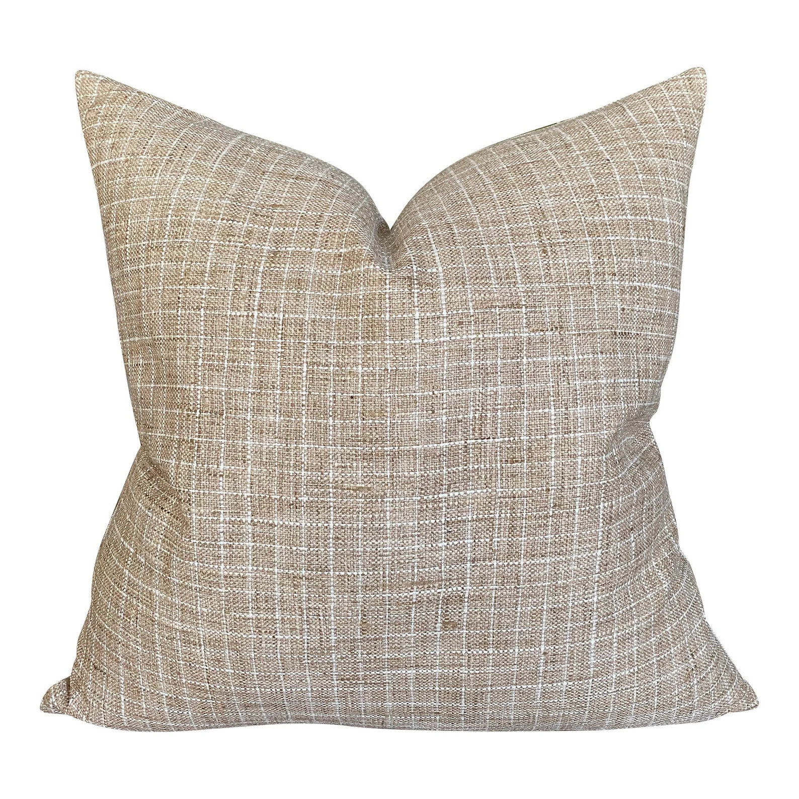 Designer Jake in Biscuit Pillow Cover  // Neutral Tan Throw Pillows // Decorative Pillows // Plai... | Etsy (US)