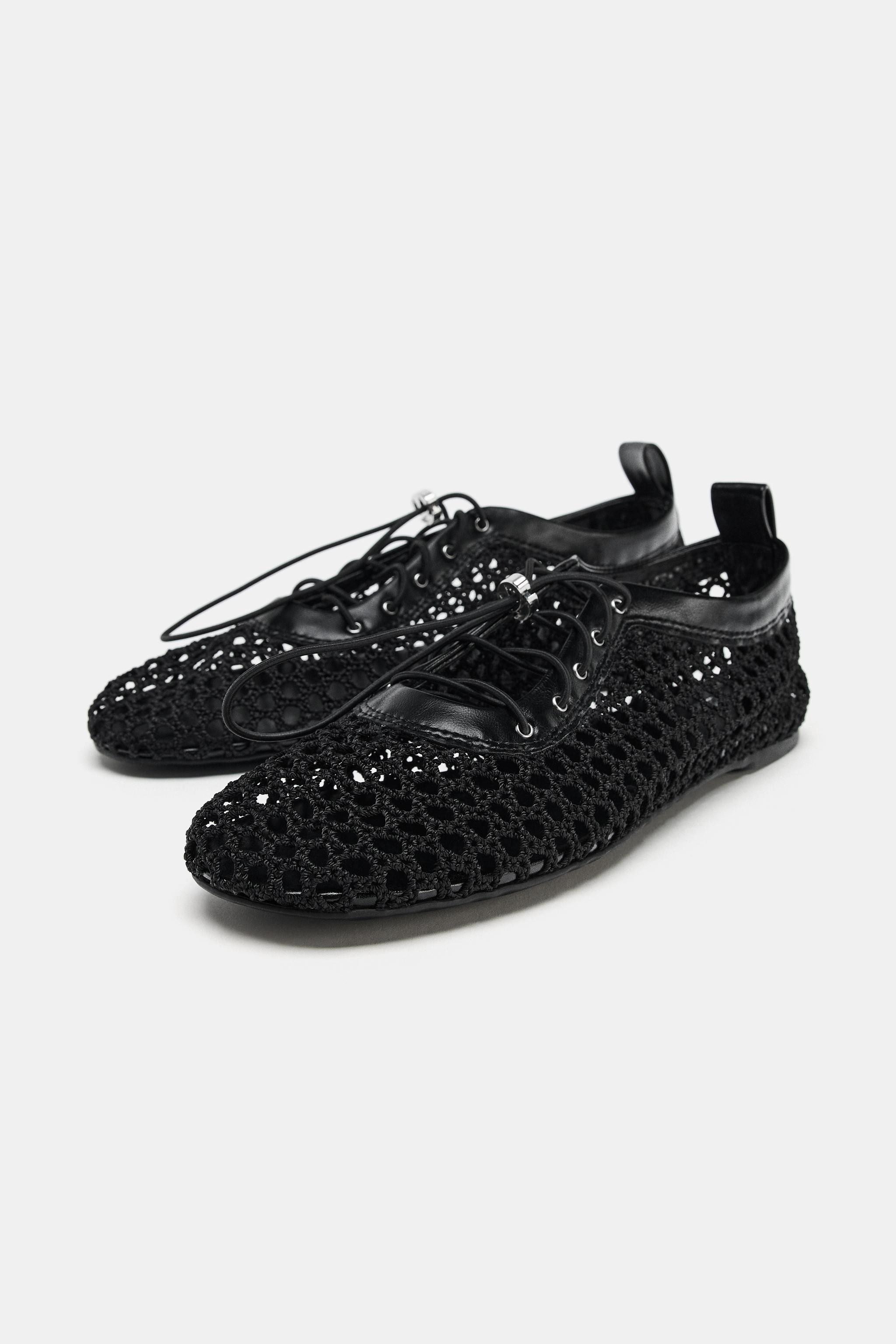 LOW HEEL MESH SHOES | Zara US