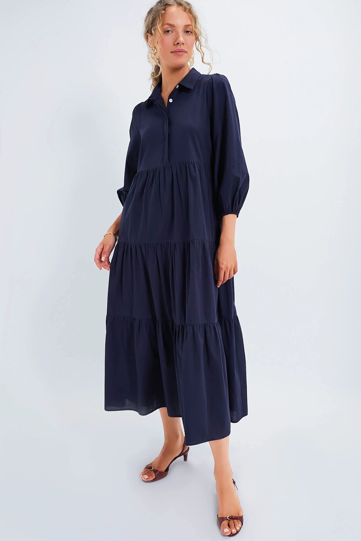 Navy Mabel Maxi Dress | Tuckernuck (US)