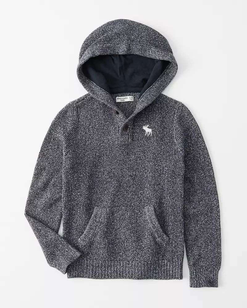 chunky-knit sweater hoodie | Abercrombie & Fitch US & UK