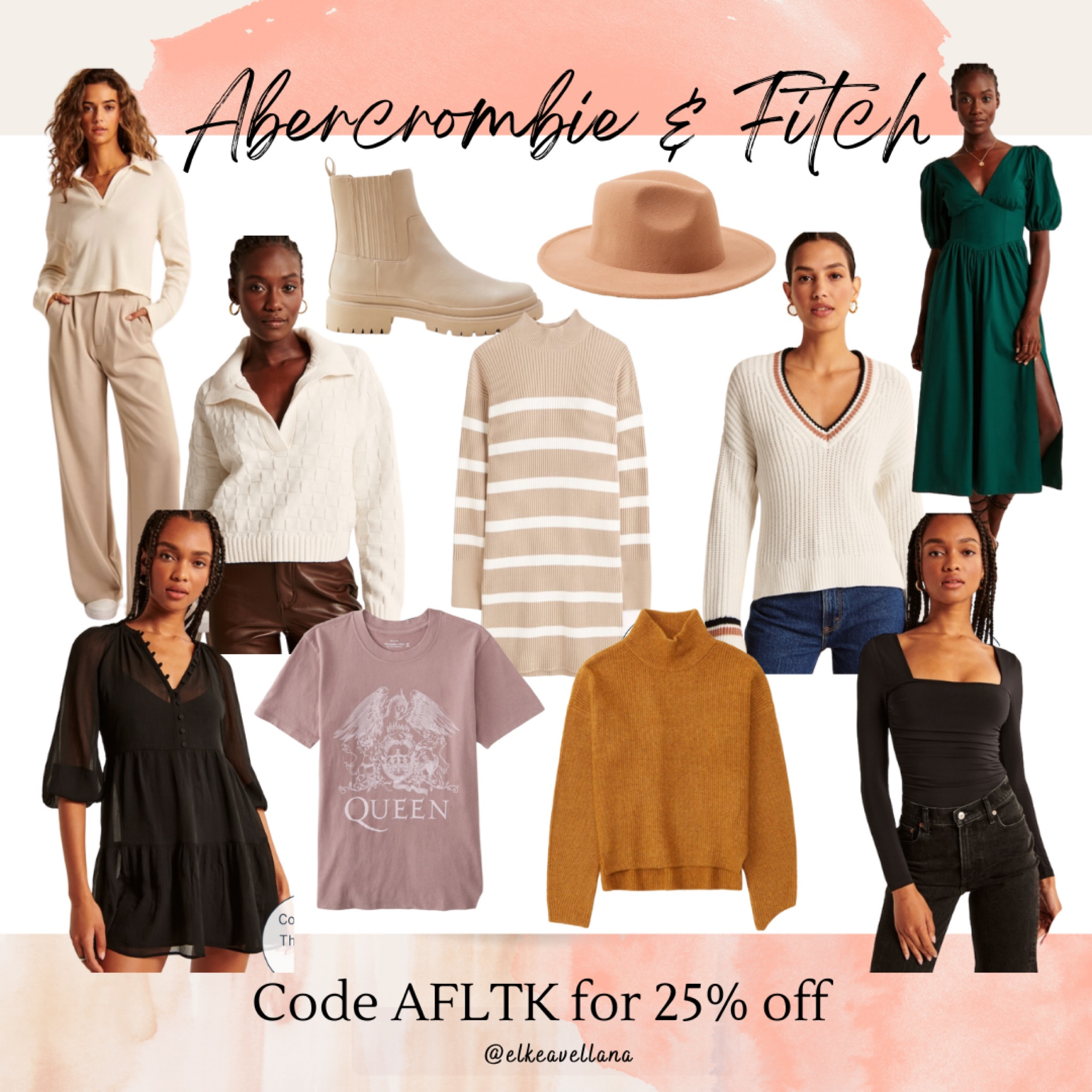 25% off at Abercrombie & Fitch with code AFLTK


fall outfits, sweaters, boots, Panama hat, knits, turtleneck, fall dresses

#LTKsalealert #LTKSale #LTKSeasonal