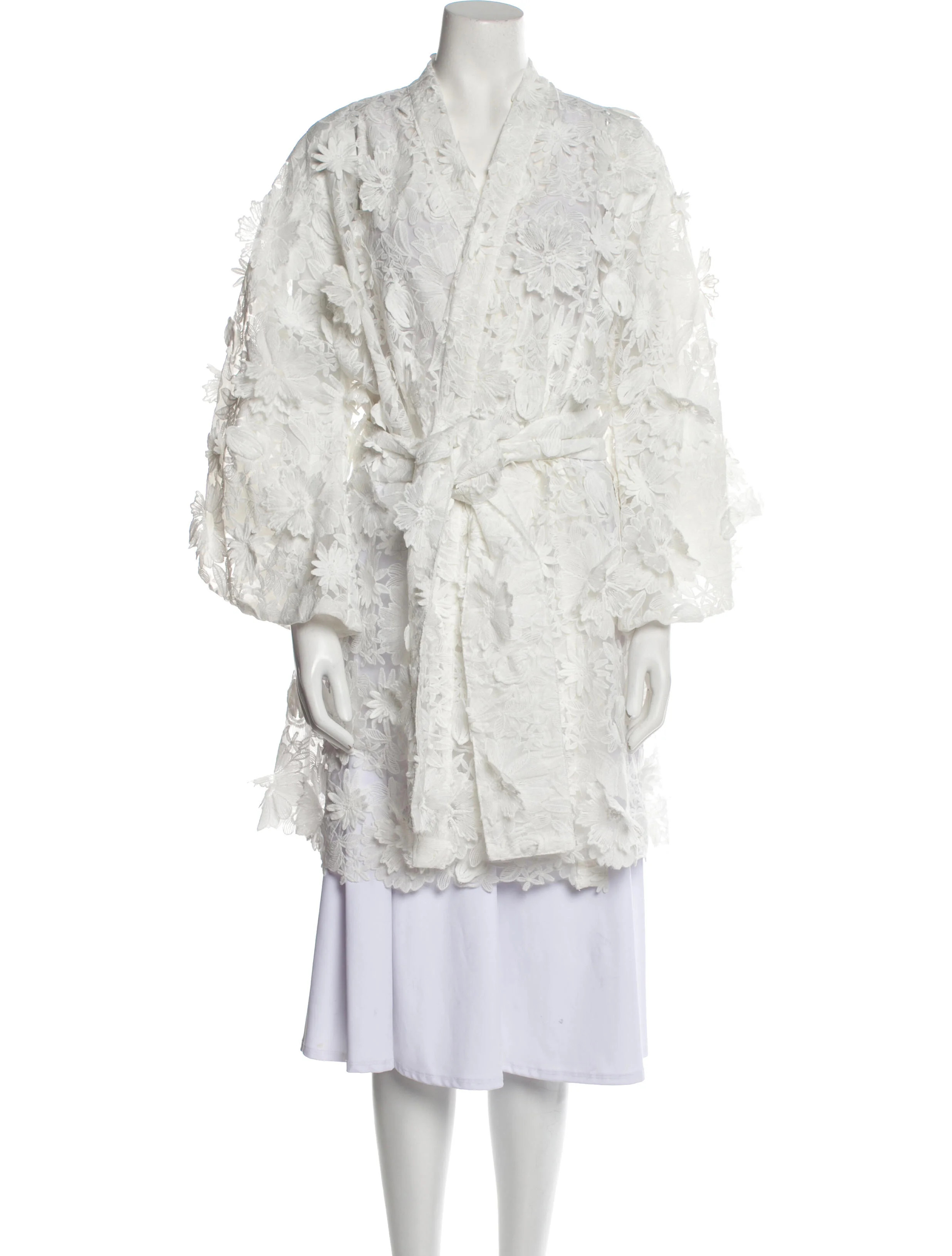 Lace Pattern V-Neck Sweater | The RealReal