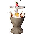 Cool Bar Outdoor Patio Table Ice Bucket - 3 in 1 Adjustable Height Rattan Wicker Bar Table,HYD-Pa... | Amazon (US)