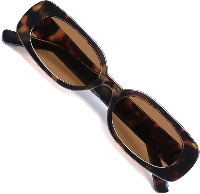 VANLINKER Retro Rectangle Polarized Sunglasses for Women Trendy Small 90s Style Vintage Narrow Re... | Amazon (US)