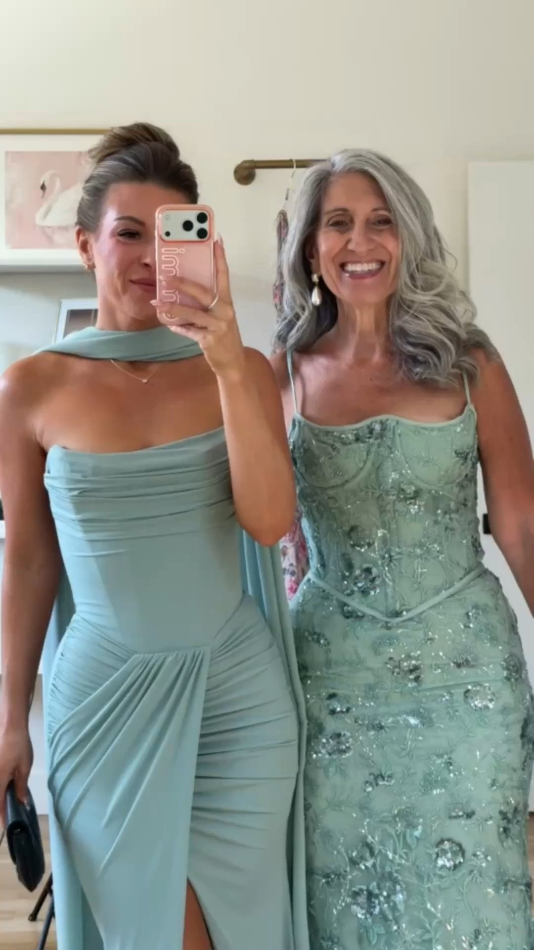 Mom and me green ruched dress with draped neckline and side slit, green sequin dress with a fitted bodice and spaghetti straps wedding guest and formal event dresses  💍💐

Wearing my usual smalls/2 in most

Mom wears a medium/6

electric picks: emerson20 

Wedding guest, mom & me outfits, mom & me dresses, matching outfits, mother daughter outfits, family photo outfits, wedding guest dresses, mother of the bride, mother of the groom, wedding guest outfit ideas

#LTKSeasonal #LTKWedding #LTKgrwm