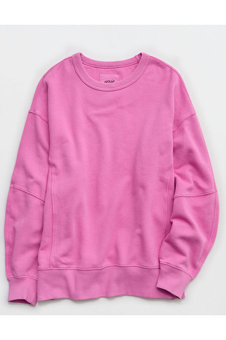 Aerie Go-To Sweatshirt Women's Hot Fuchsia XXS | Aerie