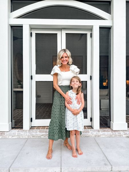 Celebrated Collins graduating preschool this week! 🤍 This is what we wore for her graduation! I’m wearing XS in top & skirt! 

Loverly Grey, summer outfits, maxi skirt, Anthropologie finds 

#LTKStyleTip #LTKKids #LTKSeasonal