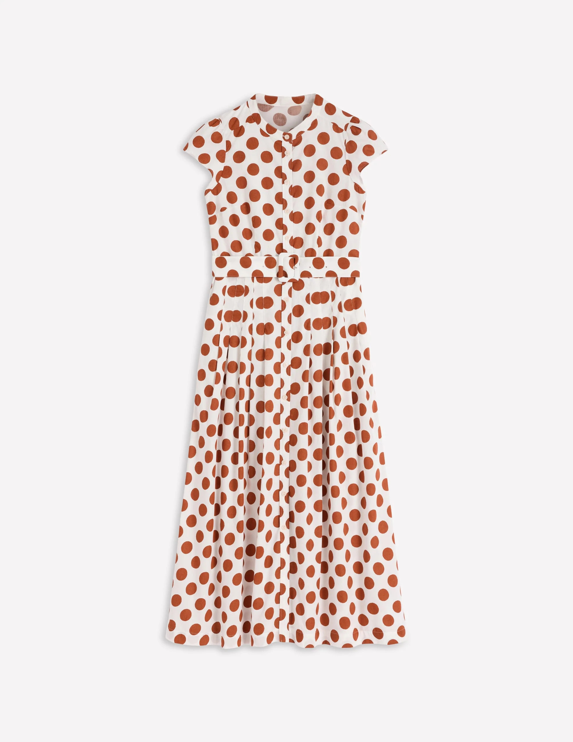 Arabella Cotton Maxi Dress-Argan Oil, Painted Dot | Boden (US)