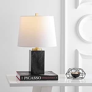 Safavieh Lighting Collection Judson Black Marble Finish 21-inch Bedroom Living Room Home Office D... | Amazon (US)
