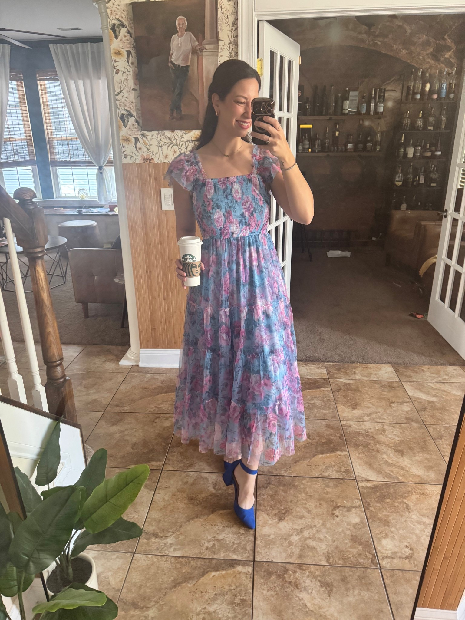 I wore this today to a fun Easter activity with my family. It would e a great Mother’s Day dress, graduation dress, wedding dress, baby shower, bridal shower, brunch, winery and so much more! 

I paired with blue shoes for an extra pop of color! Wear a strapless bra and the sleeves can then go off the shoulder! 

#LTKSeasonal #LTKgrwm #LTKootd