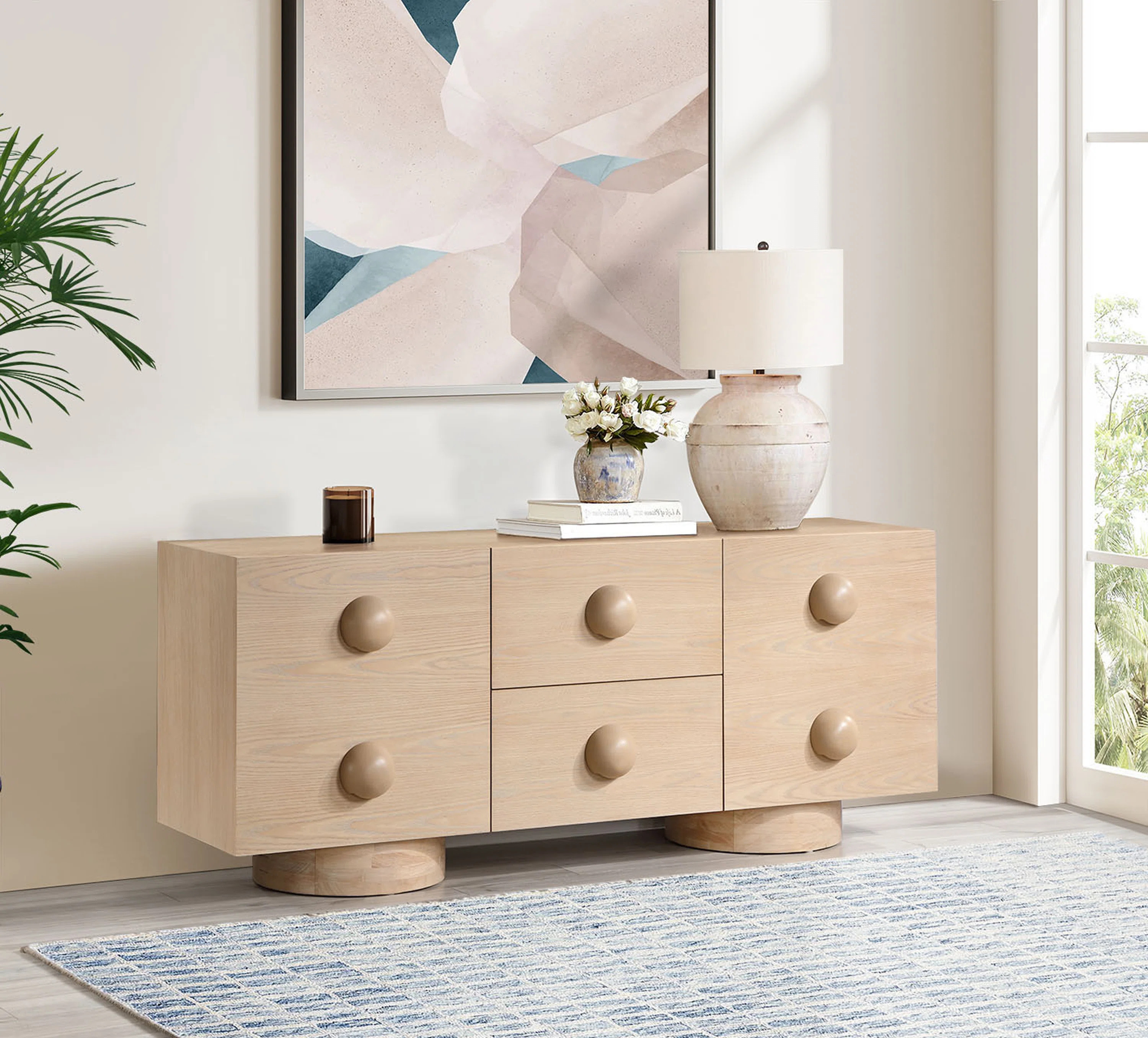 Latitude Run® Kleintank Wood with Veneer Sideboard / Buffet | Wayfair | Wayfair North America