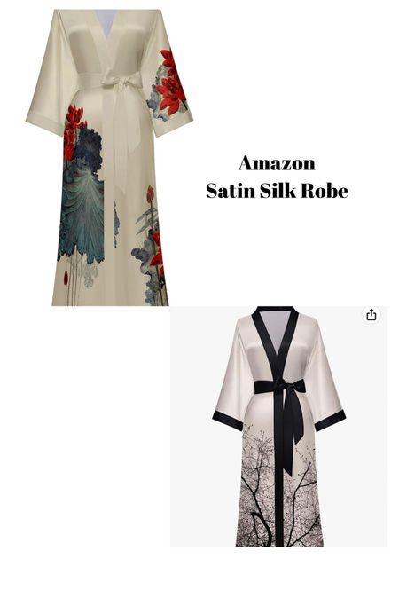 Amazon Satin Silk Robes 