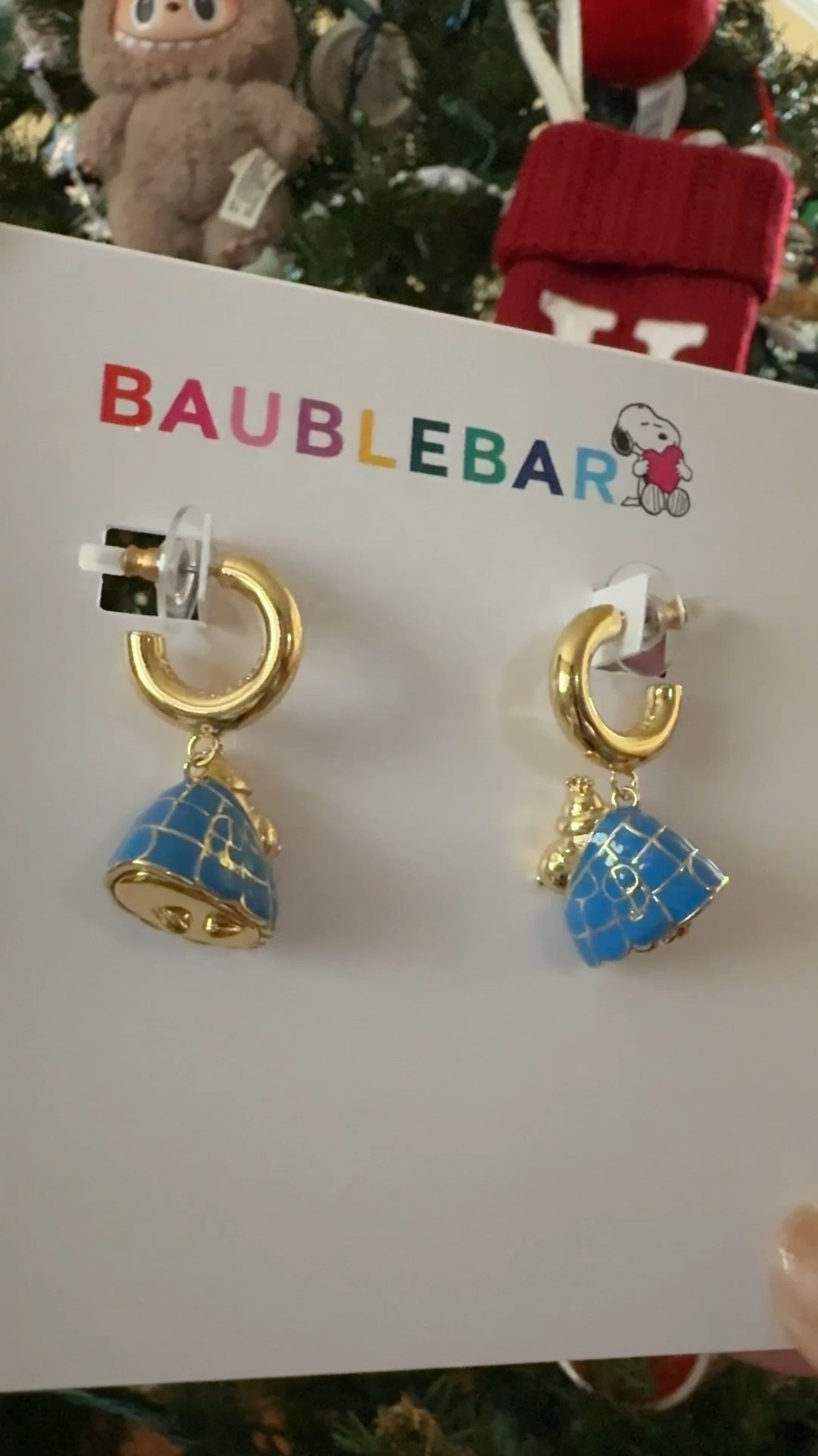 Puffer Snoopy earrings from BaubleBar!