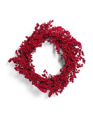 26in Berries Wreath With Twig Base | Marshalls