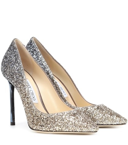 Exclusive to Mytheresa – Romy 100 glitter pumps | Mytheresa (US/CA)