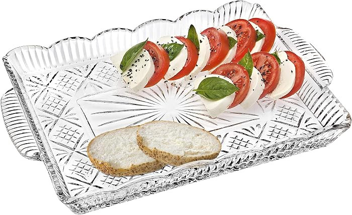 Godinger Dublin Serving Tray, Serving Platter, for Appetizers, Desserts, Snacks & Fruit - 16" x 1... | Amazon (US)