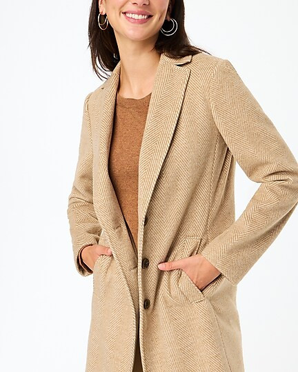 Herringbone topcoat | J.Crew Factory