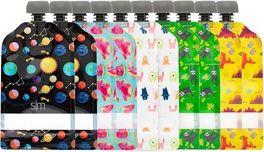 Simple Modern Reusable Baby Food Pouches for Toddlers | BPA Free Plastic, Food Safe, Freezer Safe... | Amazon (US)