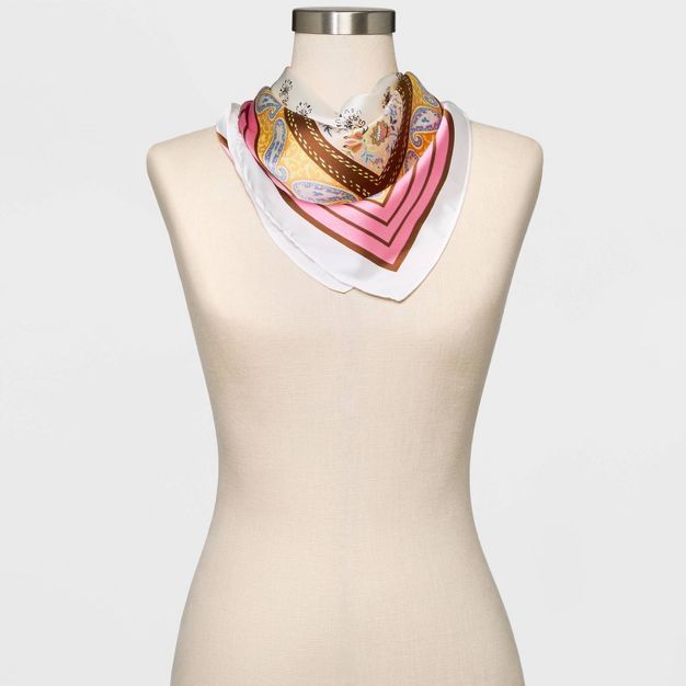 Women's Floral Print Scarf - A New Day™ Pink | Target