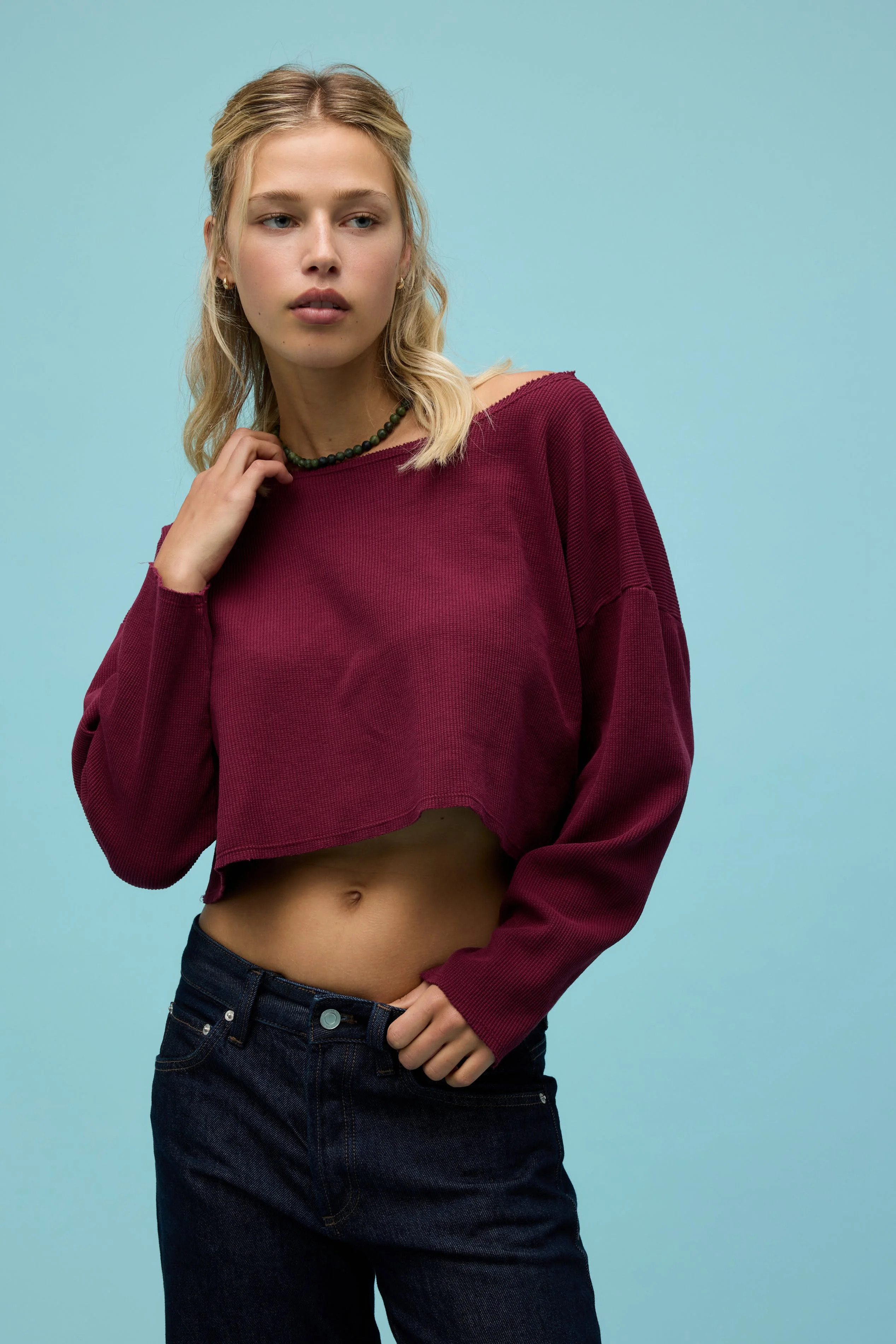 Solid Thermal Boatneck Long Sleeve | Daydreamer