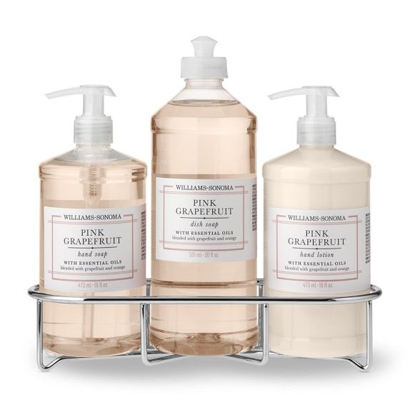 Williams Sonoma Pink Grapefruit Hand Soap &amp; Lotion 4-Piece Set | Williams-Sonoma