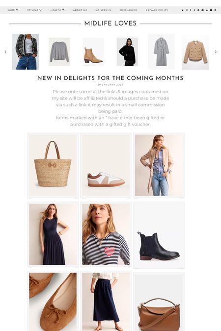 Lots of new in finds for January over on the blog https://www.mymidlifefashion.com/2024/01/new-in-delights-for-coming-months.html
#fashion #style #styleover50 #fashionover50 #thisis50 #mymidlifefashion #midlife #timelessstyle #classicfashion #keepitsimple #highstreetfashion #highstreetfinds #newin #whattobuy #springfashion #springstyle 

#LTKeurope #LTKSeasonal #LTKover40