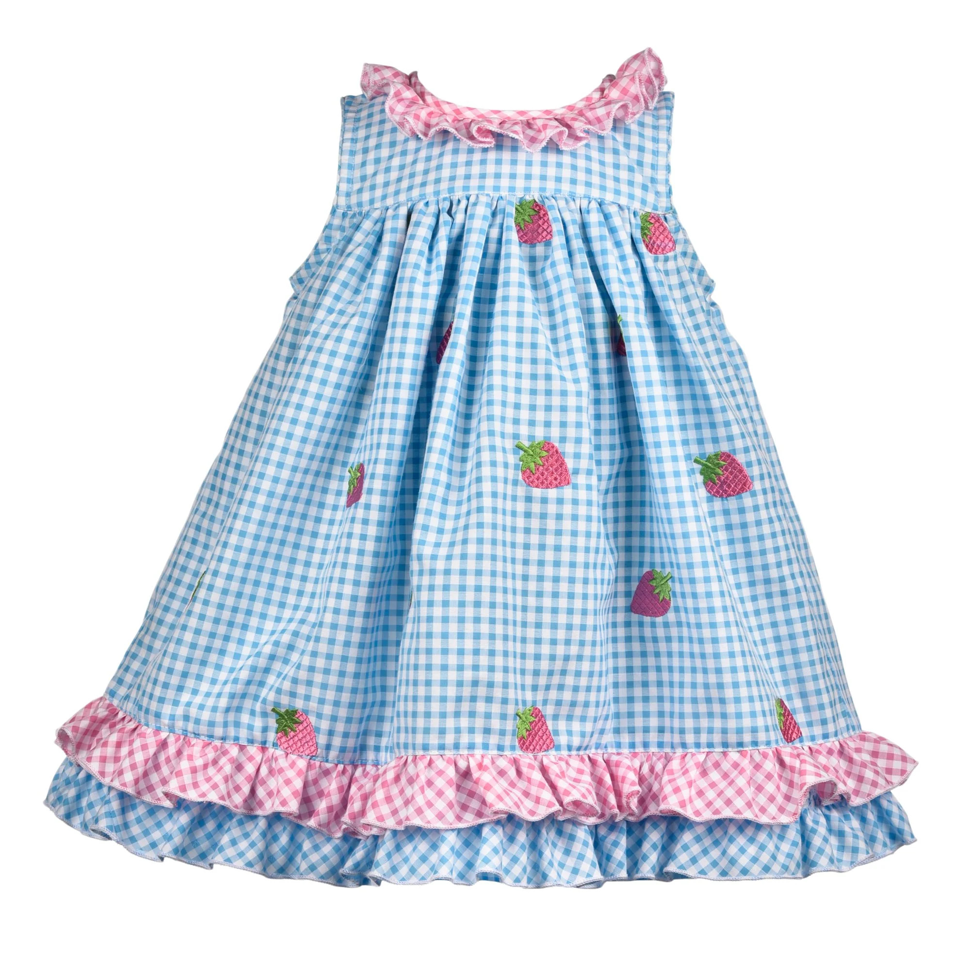 Strawberry Embroidered Dress by Cotton Kids | Shop.app