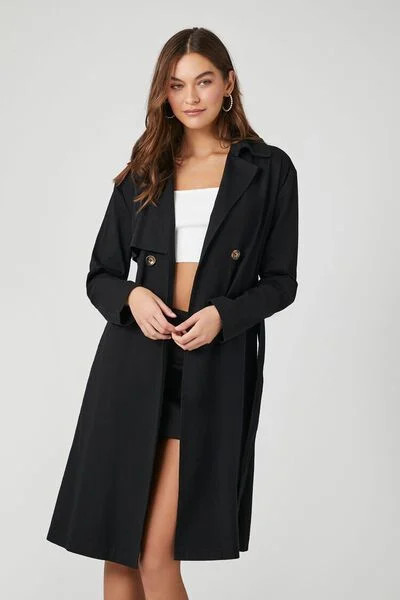 Belted Twill Trench Coat | Forever 21 (US)